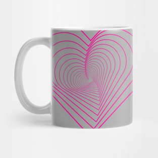 Falling in Love Valentine's Day Heart Pattern Mug